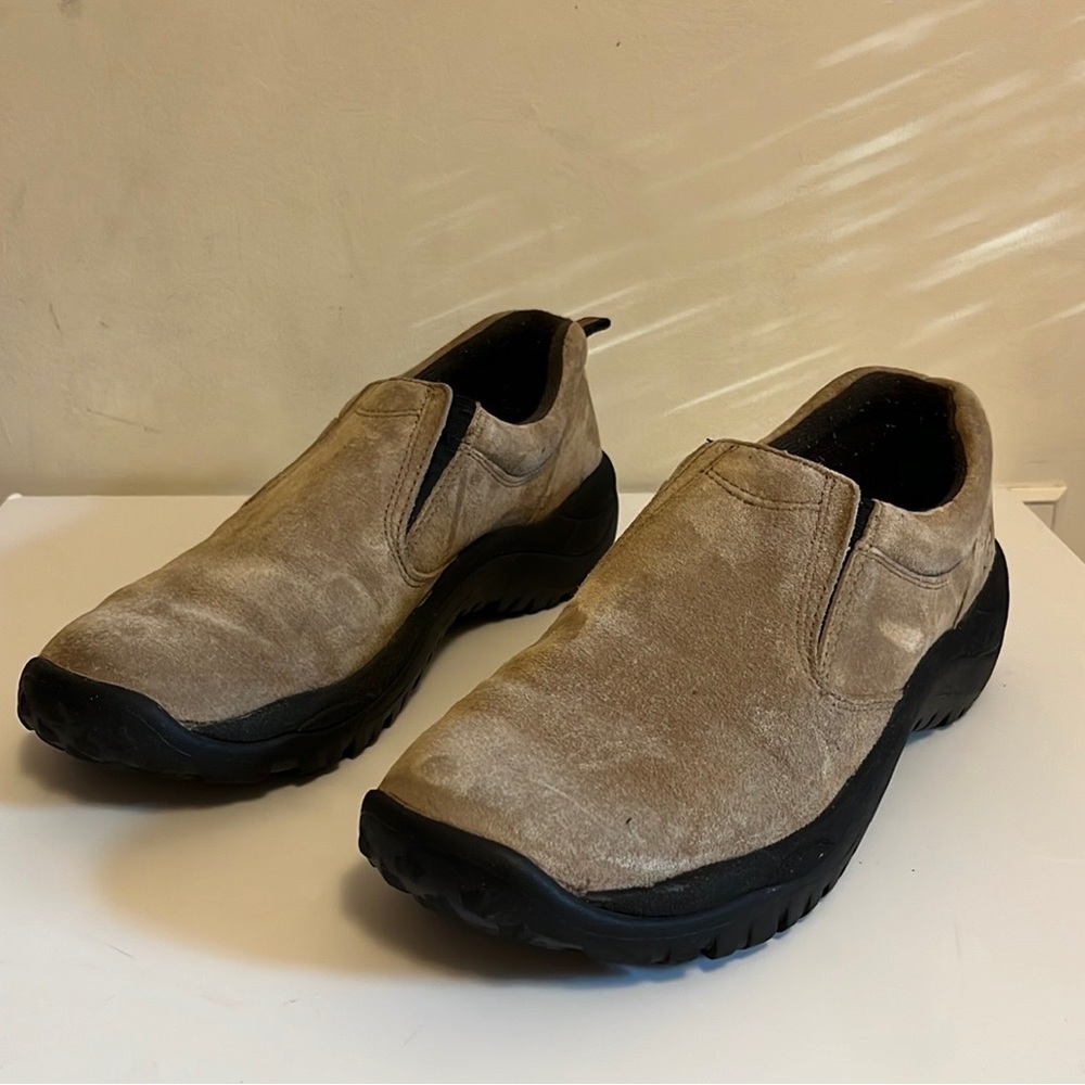 GBX Trail-guard Gun Smoke Suede Slip- on Hiking Shoes Mens 10 - Picture 2 of 7